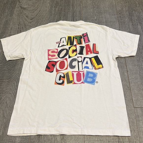 Anti Social Social Club collage white tshirt - Picture 3 of 3